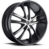Image of 2 CRAVE No21 BLACK MACHINED FACE wheel