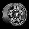 FUEL FUEL D558 ANZA MATTE GUNMETAL BLACK BEAD RING