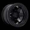Image of FUEL FUEL D122 BLOCK BEADLOCK MATTE BLACK MATTE BLACK RING wheel
