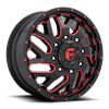 Image of FUEL FUEL D656 TRITON GLOSS BLACK RED TINT wheel