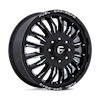 Image of FUEL FUEL D868 ARC DUALLY GLOSS BLACK MILLED wheel
