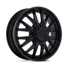 Image of FUEL FUEL D406 CATALYST DUALLY MATTE BLACK GLOSS BLACK LIP wheel