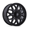 Image of FUEL FUEL D875 FLUX DUALLY GLOSS BLACK BRUSHED FACE GRAY TINT wheel