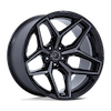 FUEL FUEL FLUX GLOSS BLACK BRUSHED FACE GRAY TINT