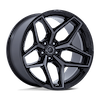 FUEL FUEL FLUX GLOSS BLACK BRUSHED FACE GRAY TINT
