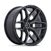 Image of FUEL FUEL FLUX GLOSS BLACK BRUSHED FACE GRAY TINT wheel