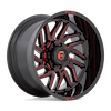FUEL FUEL D808 HURRICANE GLOSS BLACK MILLED RED TINT