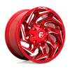 Image of FUEL FUEL D754 REACTION CANDY RED MILLED wheel