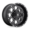 Image of FUEL FUEL D525 REVOLVER MATTE BLACK MILLED wheel