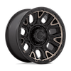 FUEL FUEL D824 TRACTION MATTE BLACK DOUBLE DARK TINT