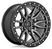Image of FUEL Fuel 1PC D680 REBEL MATTE GUN METAL BLACK BEAD RING wheel