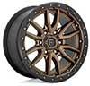 Image of FUEL Fuel 1PC D681 REBEL MATTE BRONZE BLACK BEAD RING wheel