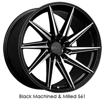 XXR 561 MACHINE BLACK MILLED Machine Black Milled