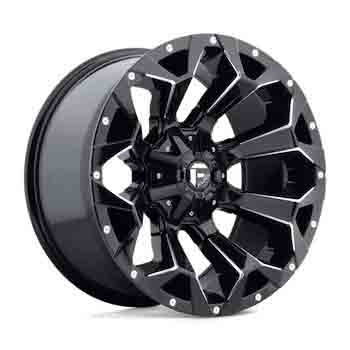 FUEL FUEL D576 ASSAULT GLOSS BLACK MILLED GLOSS BLACK MILLED