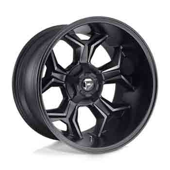 FUEL FUEL D605 AVENGER MATTE BLACK DOUBLE DARK TINT MATTE BLACK DOUBLE DARK TINT