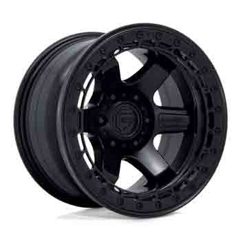 FUEL FUEL D122 BLOCK BEADLOCK MATTE BLACK MATTE BLACK RING MATTE BLACK MATTE BLACK RING