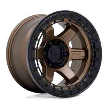 FUEL FUEL D124 BLOCK BEADLOCK MATTE BRONZE MATTE BLACK RING MATTE BRONZE MATTE BLACK RING