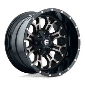 FUEL FUEL D561 CRUSH GLOSS MACHINED DOUBLE DARK TINT GLOSS MACHINED DOUBLE DARK TINT