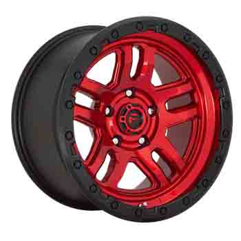 FUEL FUEL D732 AMMO CANDY RED BLACK BEAD RING CANDY RED BLACK BEAD RING