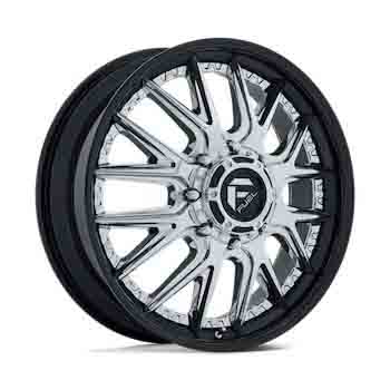 FUEL FUEL D407 CATALYST DUALLY CHROME GLOSS BLACK LIP CHROME GLOSS BLACK LIP