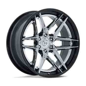 FUEL FUEL FC408 FLIGHT CHROME GLOSS BLACK LIP CHROME GLOSS BLACK LIP