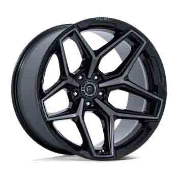 FUEL FUEL FLUX GLOSS BLACK BRUSHED FACE GRAY TINT GLOSS BLACK BRUSHED FACE GRAY TINT