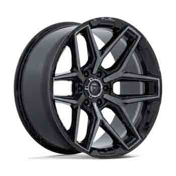 FUEL FUEL FLUX GLOSS BLACK BRUSHED FACE GRAY TINT GLOSS BLACK BRUSHED FACE GRAY TINT