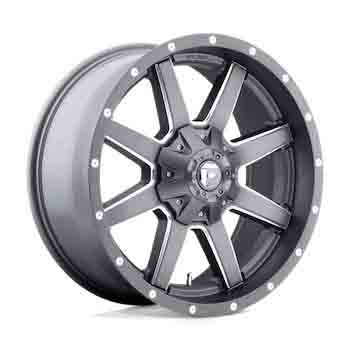 FUEL FUEL D542 MAVERICK MATTE GUNMETAL MILLED MATTE GUNMETAL MILLED