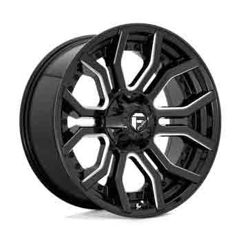 FUEL FUEL D711 RAGE GLOSS BLACK MILLED GLOSS BLACK MILLED