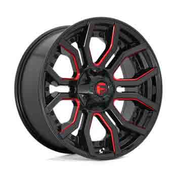 FUEL FUEL D712 RAGE GLOSS BLACK RED TINT GLOSS BLACK RED TINT
