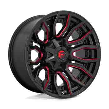 FUEL FUEL D712 RAGE GLOSS BLACK RED TINT GLOSS BLACK RED TINT