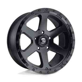 FUEL FUEL D589 RIPPER MATTE BLACK GLOSS BLACK LIP MATTE BLACK GLOSS BLACK LIP