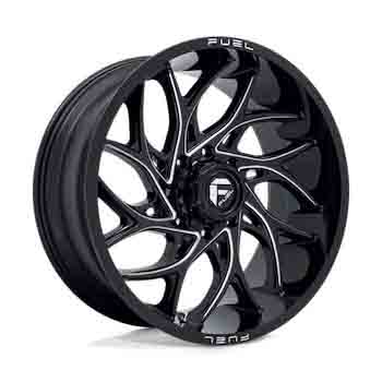 FUEL FUEL D741 RUNNER GLOSS BLACK MILLED GLOSS BLACK MILLED
