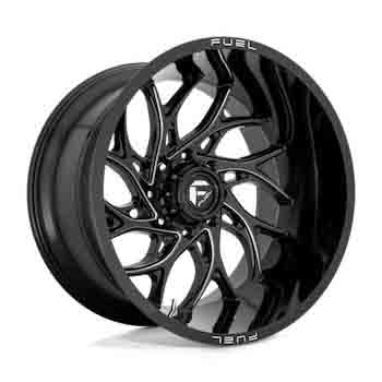 FUEL FUEL D741 RUNNER GLOSS BLACK MILLED GLOSS BLACK MILLED