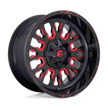 FUEL FUEL D612 STROKE GLOSS BLACK RED TINT GLOSS BLACK RED TINT
