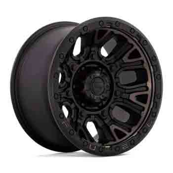 FUEL FUEL D824 TRACTION MATTE BLACK DOUBLE DARK TINT MATTE BLACK DOUBLE DARK TINT