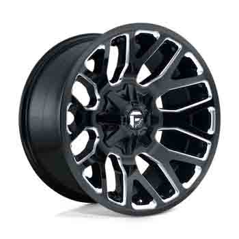 FUEL FUEL D623 WARRIOR GLOSS BLACK MILLED GLOSS BLACK MILLED