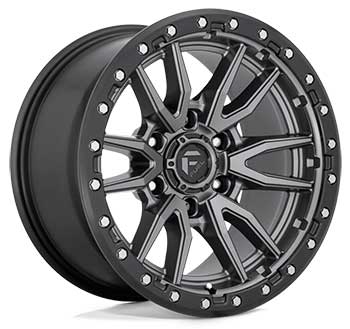 FUEL Fuel 1PC D680 REBEL MATTE GUN METAL BLACK BEAD RING MATTE GUN METAL BLACK BEAD RING