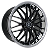 Image of CURVA CONCEPTS C3 BLACK WITH STAINLESS LIP wheel