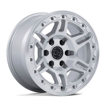 BLACK RHINO BR039 VANGUARD GLOSS SILVER MACHINED FACE GLOSS SILVER MACHINED FACE