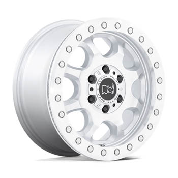 BLACK RHINO VENTURE BEADLOCK GLOSS SILVER MACHINED FACE GLOSS SILVER MACHINED FACE